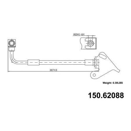 Centric Centric Brake Hose, Centric Parts 150.62088 150.62088